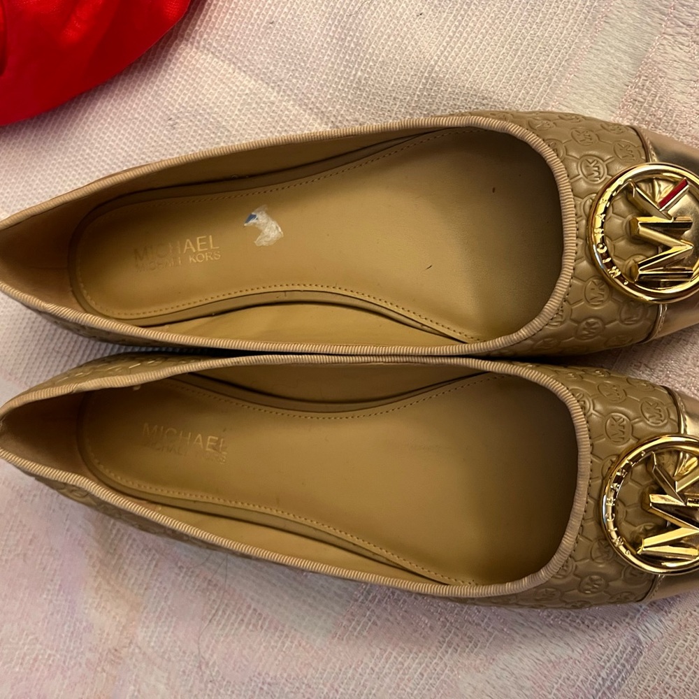 Michael Kors Tan Ballet Flats